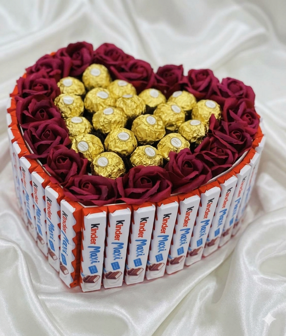 BOX PRESTIGE CHOCOLAT & ROSES