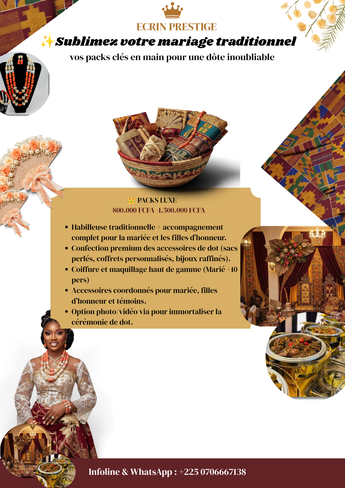 SUBLIMEZ VOTRE MARIAGE TRADITIONNEL — VOS PACKS CLÉS EN MAIN POUR UNE DOTE INOUBLIABLE