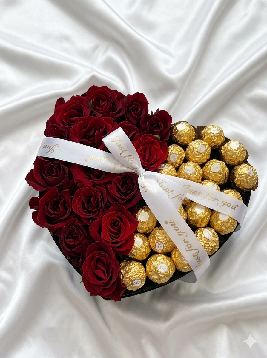 BOX CHOCOLAT & ROSE
