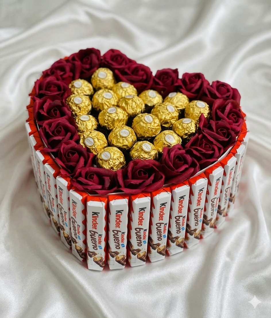 BOX PRESTIGE CHOCOLAT & ROSES