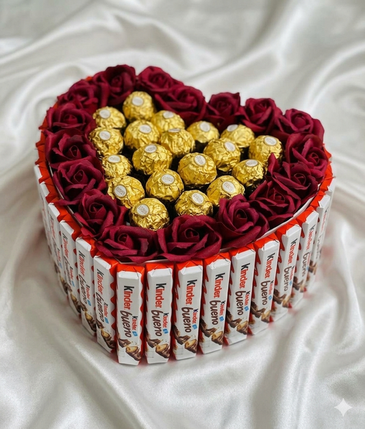 BOX PRESTIGE CHOCOLAT & ROSES