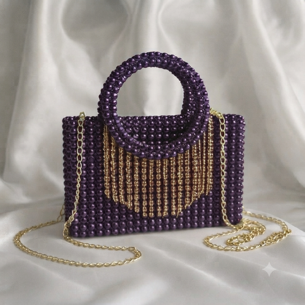 ÉLÉGANCE PERLÉE – ACCESSOIRES MULTICOLORES AVEC FINITIONS DORÉES