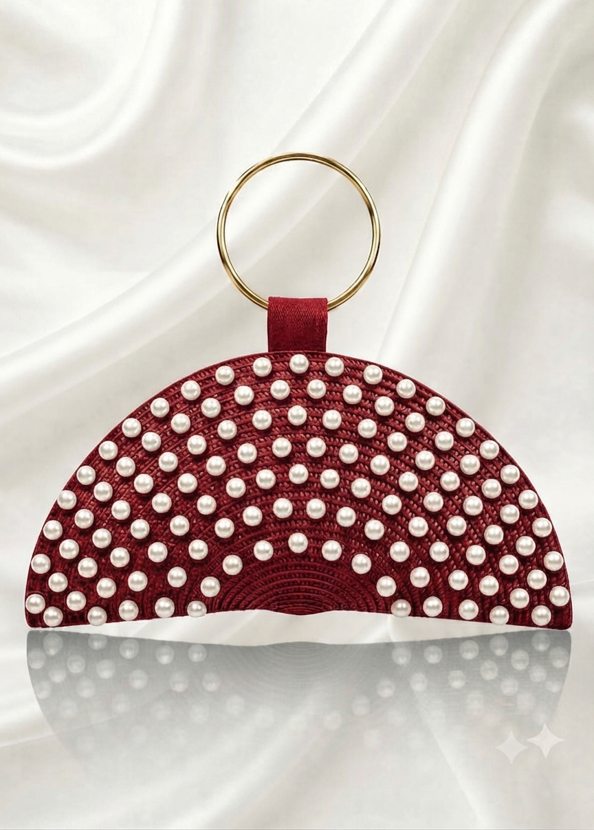POCHETTE ÉLÉGANTE À PERLES – PERSONNALISABLE