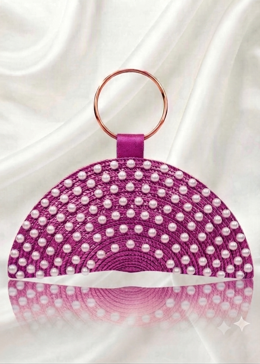 POCHETTE ÉLÉGANTE À PERLES – PERSONNALISABLE