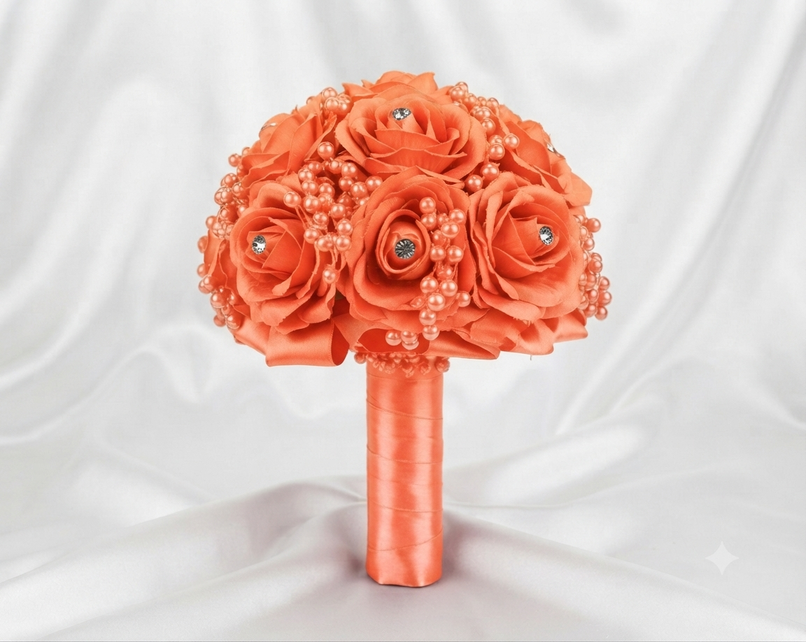 BOUQUET DÉCORATIF PREMIUM – ÉCRIN PRESTIGE