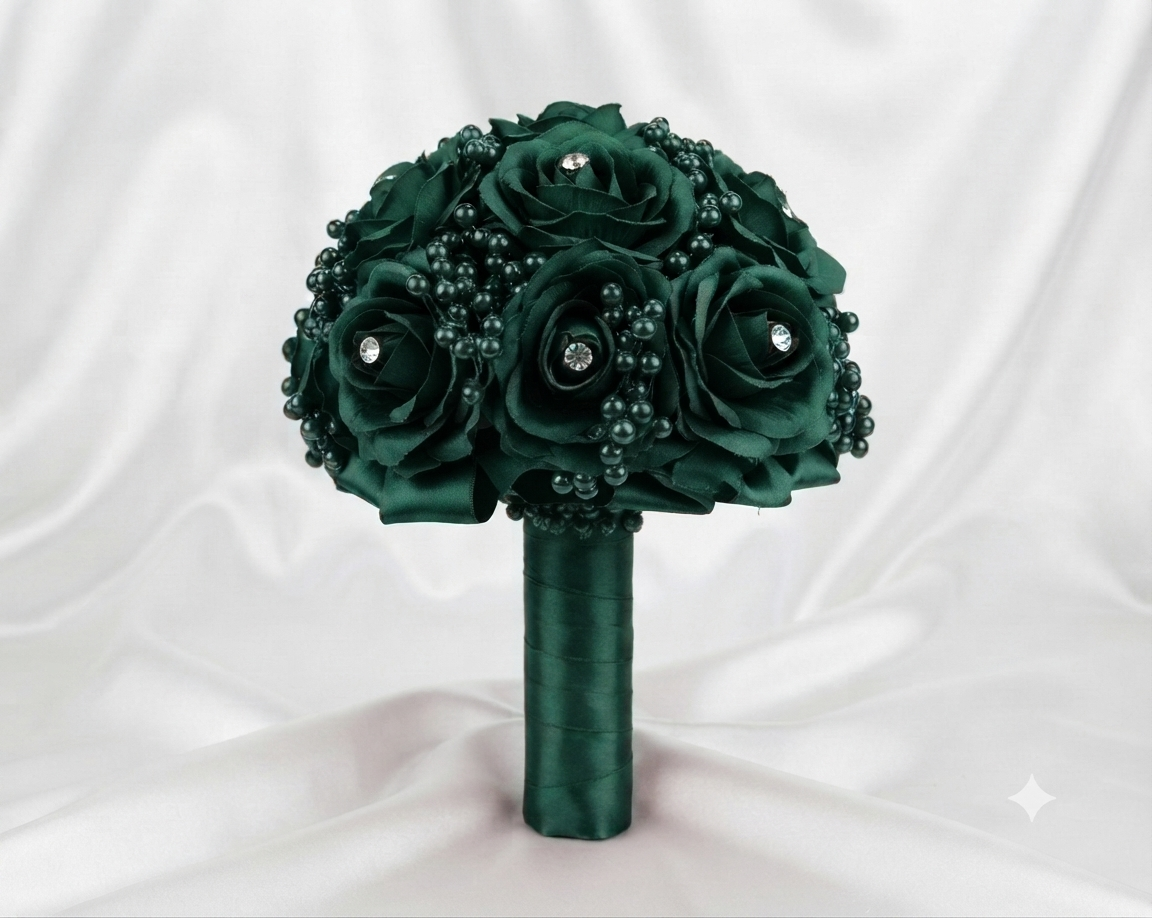 BOUQUET DÉCORATIF PREMIUM – ÉCRIN PRESTIGE
