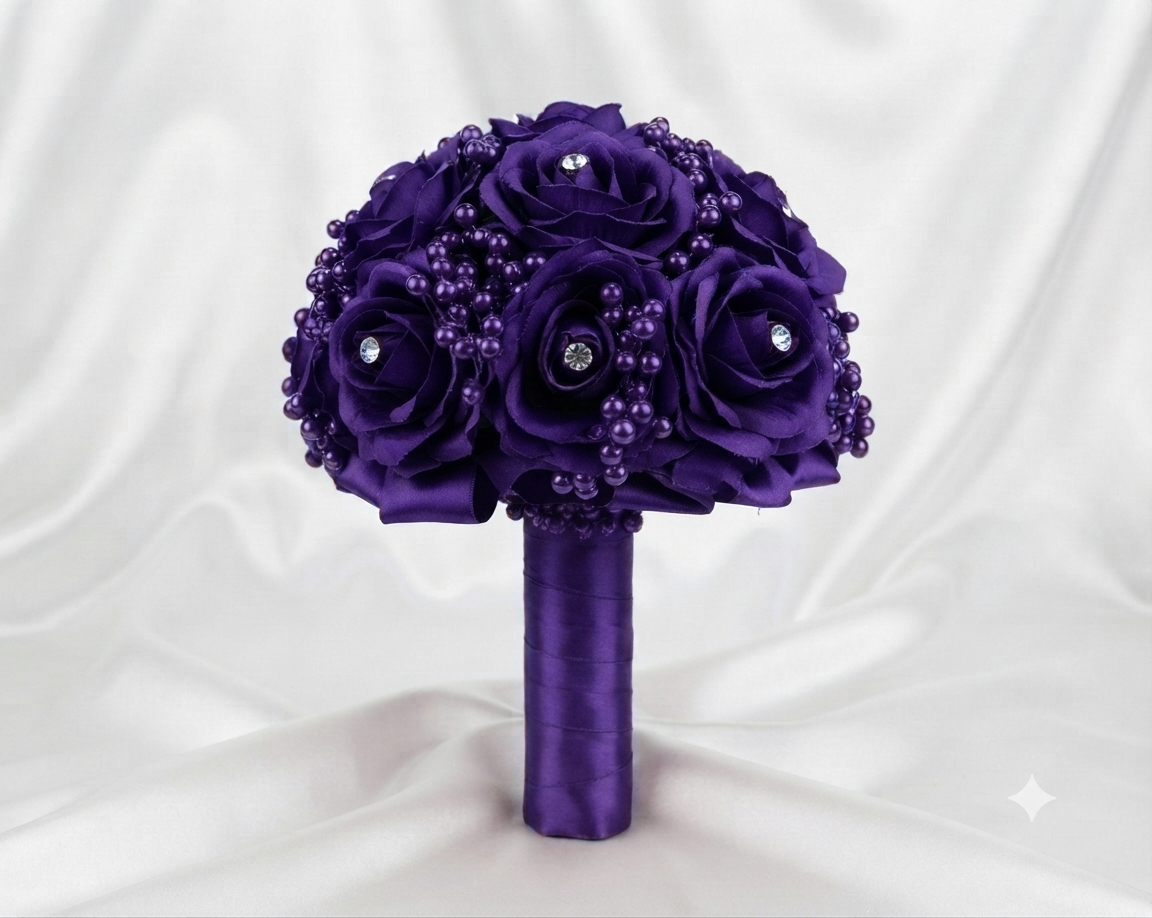 BOUQUET DÉCORATIF PREMIUM – ÉCRIN PRESTIGE