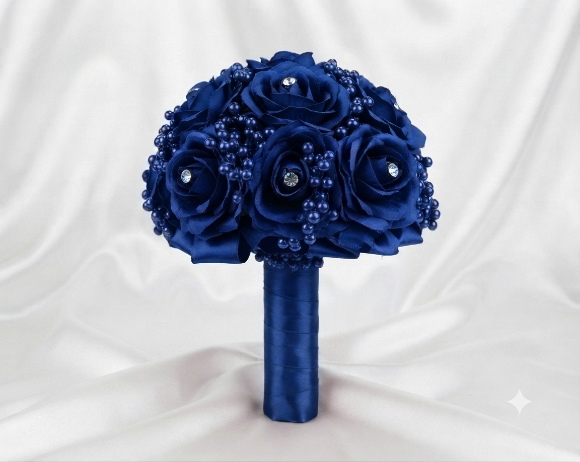 BOUQUET DÉCORATIF PREMIUM – ÉCRIN PRESTIGE