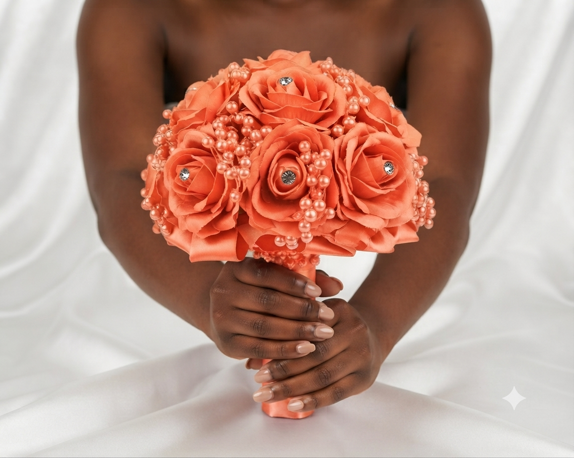BOUQUET DÉCORATIF PREMIUM – ÉCRIN PRESTIGE
