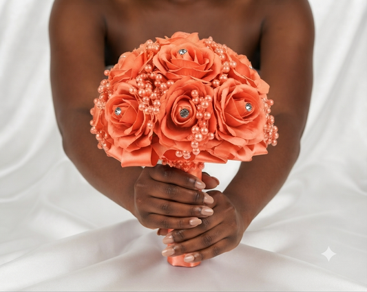 BOUQUET DÉCORATIF PREMIUM – ÉCRIN PRESTIGE
