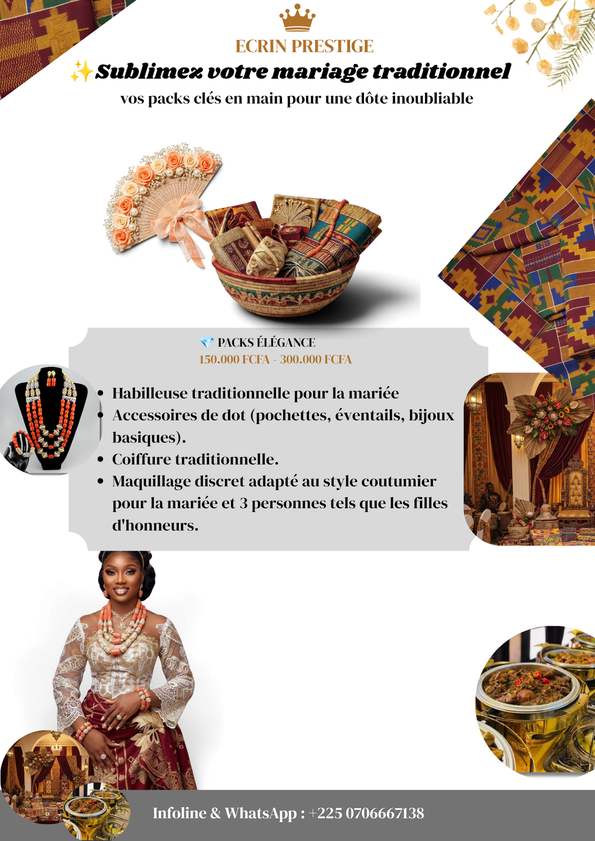 SUBLIMEZ VOTRE MARIAGE TRADITIONNEL — VOS PACKS CLÉS EN MAIN POUR UNE DOTE INOUBLIABLE